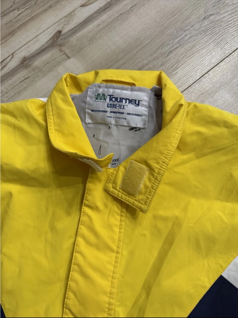 Vintage tourney Tex M windbreaker full zip with pockets color block jacket - Picture 2 of 3